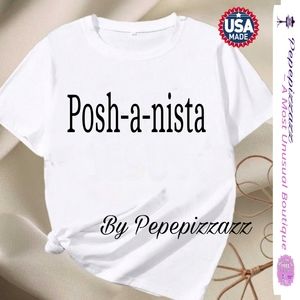 POSHANISTA custom graphic TSHIRT handmade